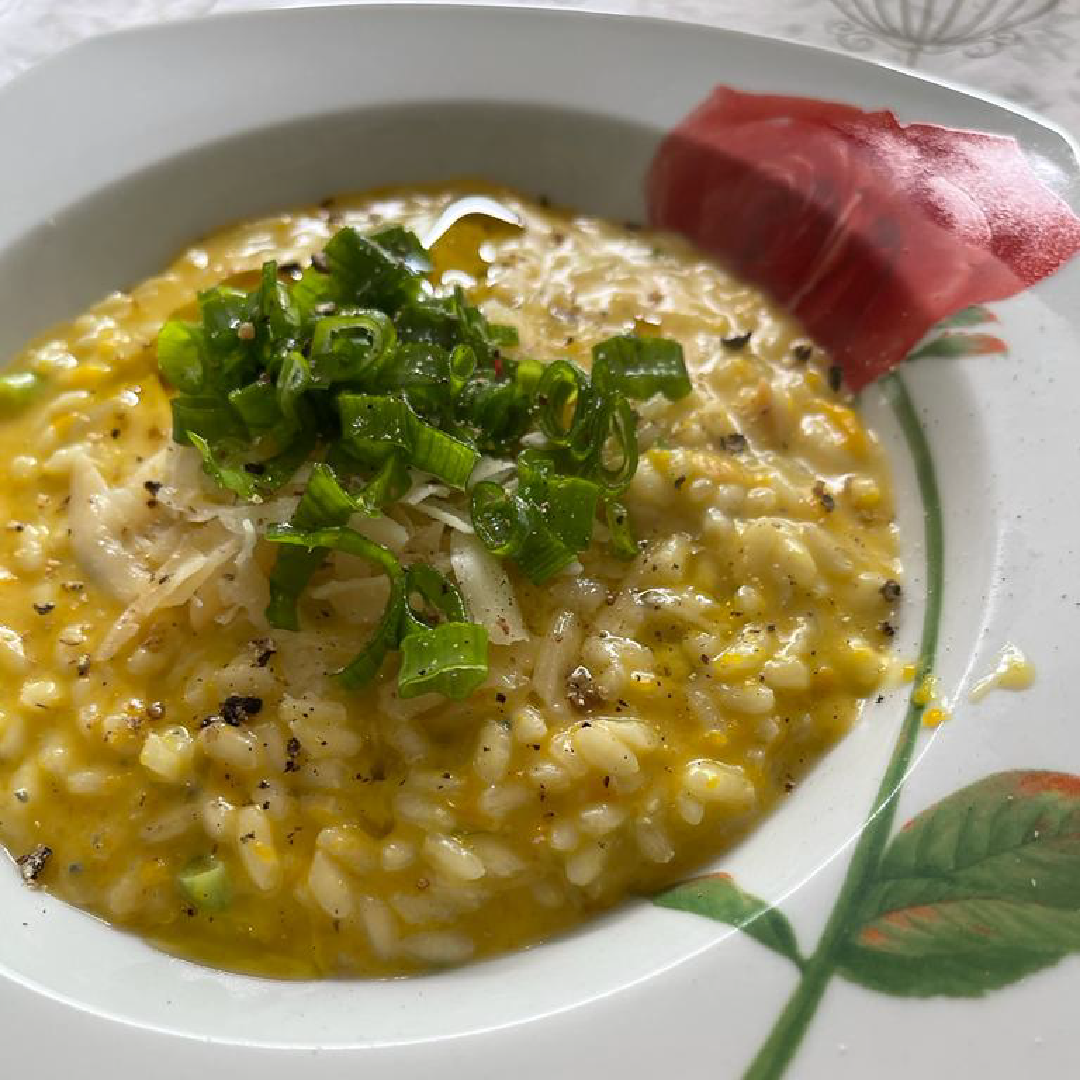 Risoto de abóbora e gorgonzola #Magalinices