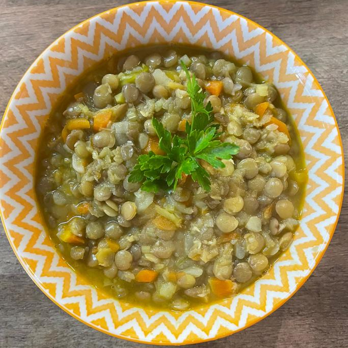 Lentilha com legumes
