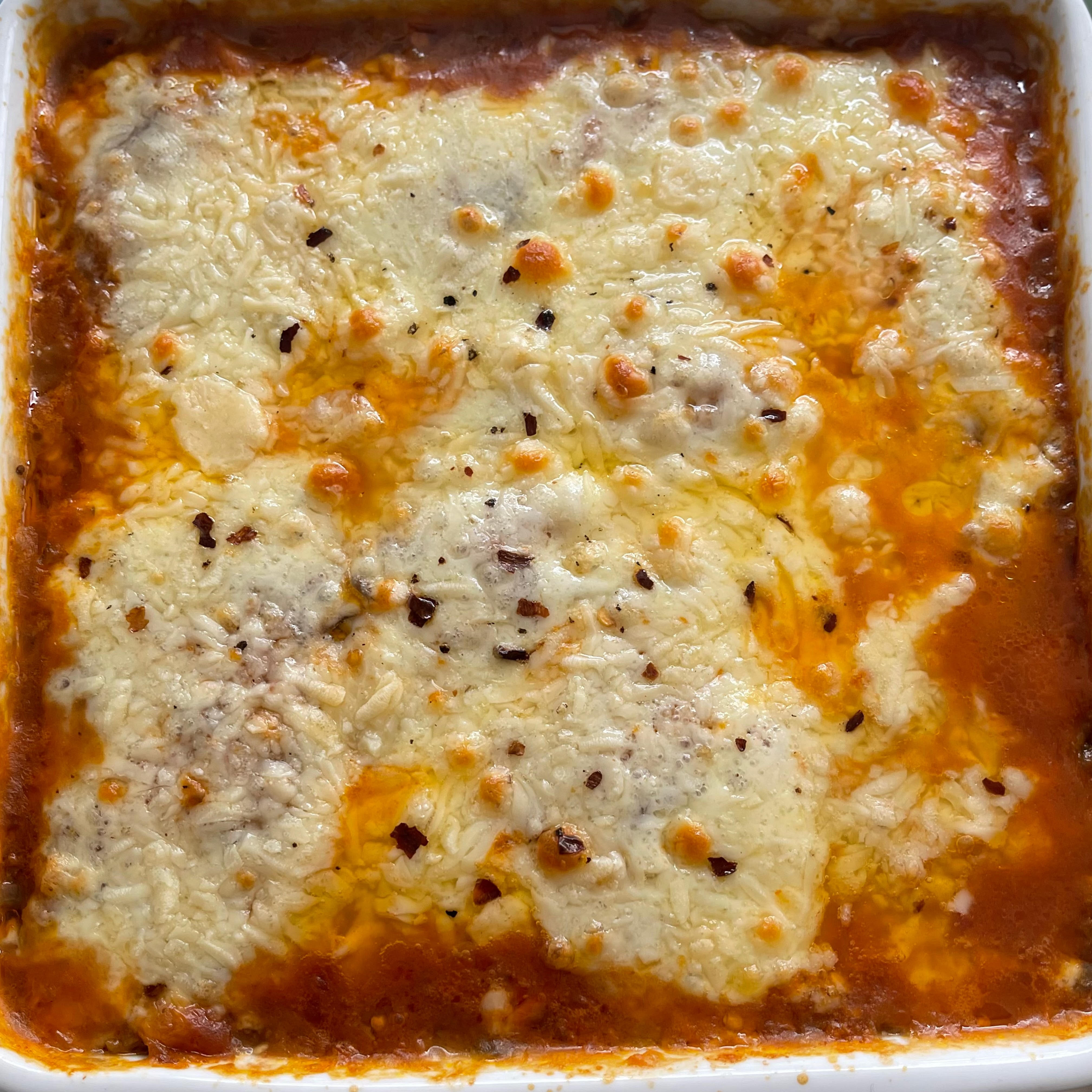 Lasanha de berinjela e abobrinha